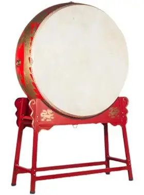 大鼓牛皮成人立式龙鼓锣鼓战鼓儿童演出鼓舞蹈鼓寺庙鼓中国红堂鼓