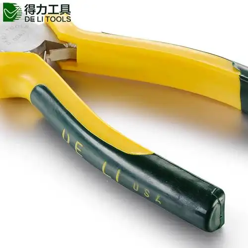 deli得力工具省尖嘴钳尖咀钳电工钳尖口钳子6寸8寸断线钳家用五金手动