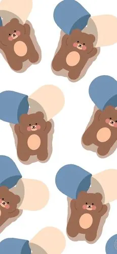 可爱小熊壁纸_手机壁纸_动漫卡通手机壁纸_我要个性网