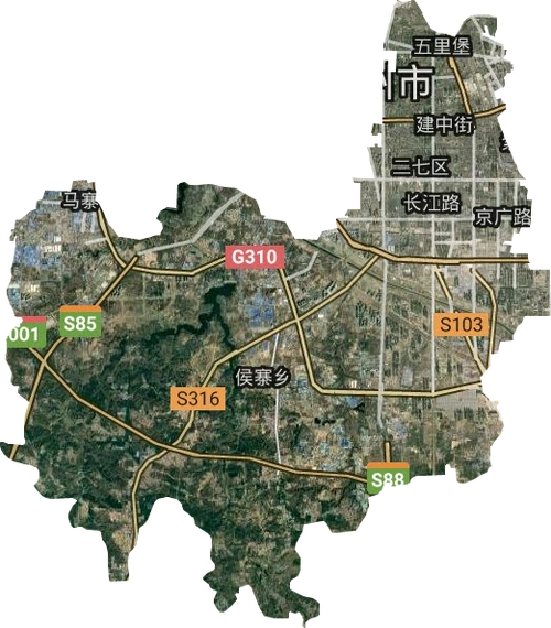 二七区高清卫星地图