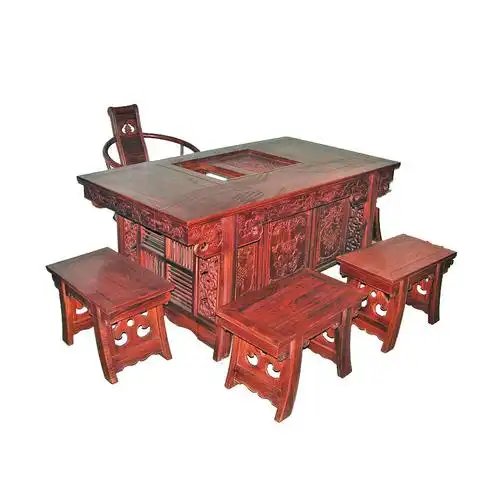 厂家直销/明清/古典/实木/红木家具/小叶红檀长方形茶台/茶桌