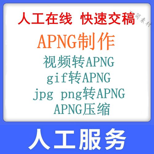序列图片jpg / png转动态动画apng png格式gif mp4视频转apng压缩