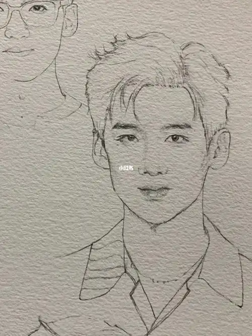 第一次画白白#白敬亭  #向全世界安利白敬亭  #白敬亭