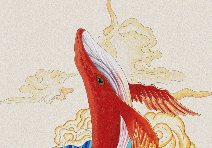 扶摇直上-鲲|插画|创作习作|回椿 - 原创作品 - 站酷 (zcool)