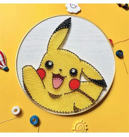 动漫钉子绕线画diy手工创意生日礼物材料包解压自制装饰画