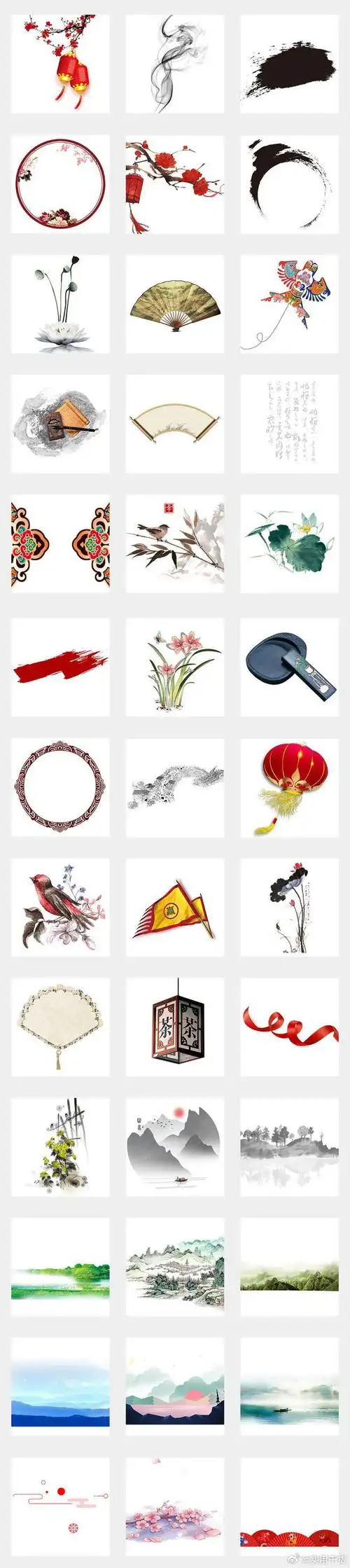 超全的中国传统文化素材合集,非常值得收藏