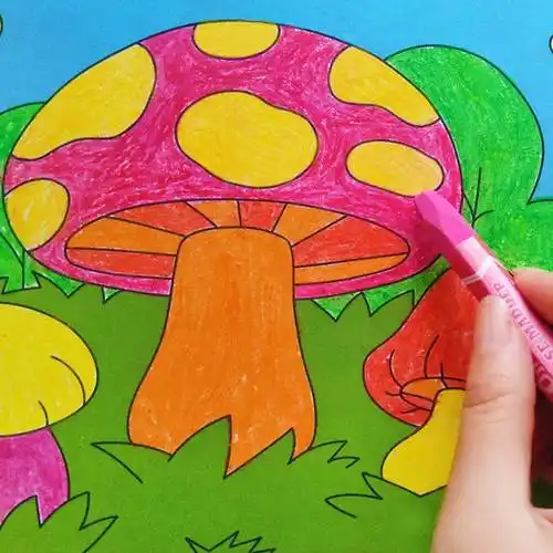 图画本涂色画填色儿童简笔画绘画本幼儿园画画书本初学者涂鸦画册