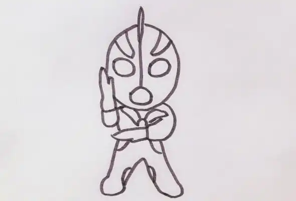 银河奥特曼简笔画奥特曼怎么画步骤