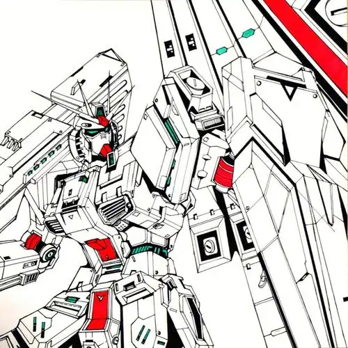 绘画  #画画  #装饰画  #牛高达 #高达