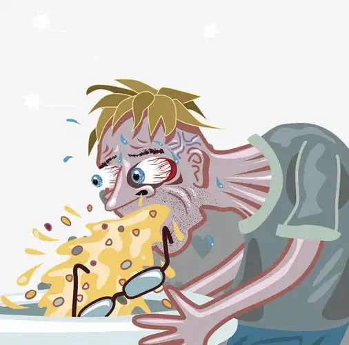 关键词 : 插画,喝醉酒,酒吐,男人,眼睛,酒后呕吐,卡通装饰插图,醉了