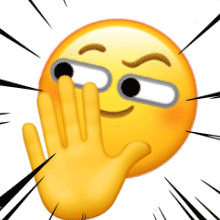 emoji表情包 | 超拽的大黄脸 动态表情包之拒绝系列