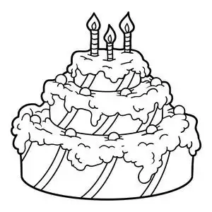 幼儿生日蛋糕墙图片