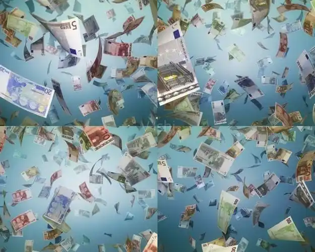 钞票从天而降钞票满天飞现金雨天上掉
