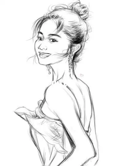 其实想画谭松韵但还是不太像