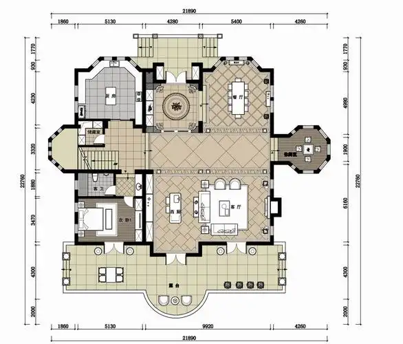 西郊庄园别墅装修欧式古典风格