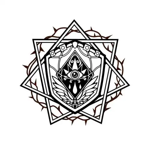 定制徽章/图标元素:眼睛/盾牌/七芒星/荆棘/… - 半次元 - acg爱好者