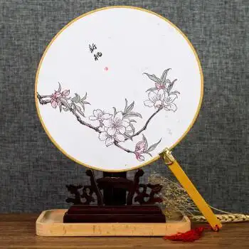 圆扇子简笔画古风怎么画