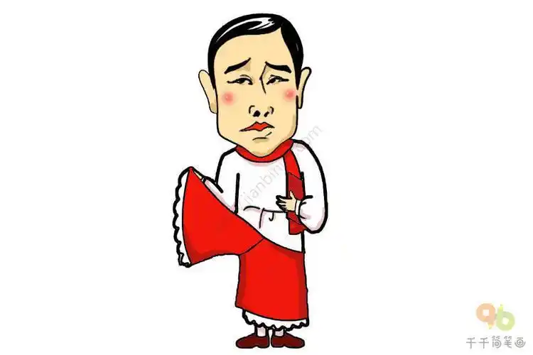 卡通人物简笔画男明星