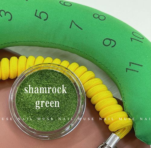 时髦精们一抹冬日的独特色彩shamrockgreen青苹果绿进口魔镜粉