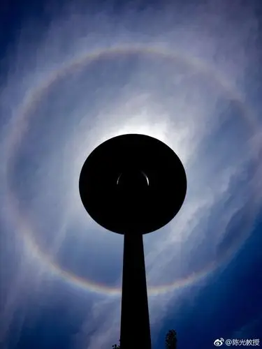 成都现日晕奇观像是太阳戴上了quot美瞳quot