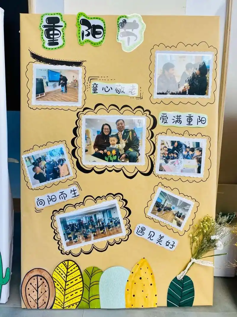 幼儿园环创——活动照片墙展板宣传 幼儿园活动照片环创,这次做的是