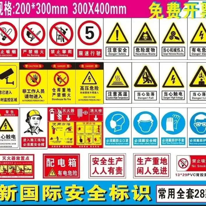 国标安全警示牌.#安全警示牌 #标识牌#标识牌厂家 #禁止吸 - 抖音
