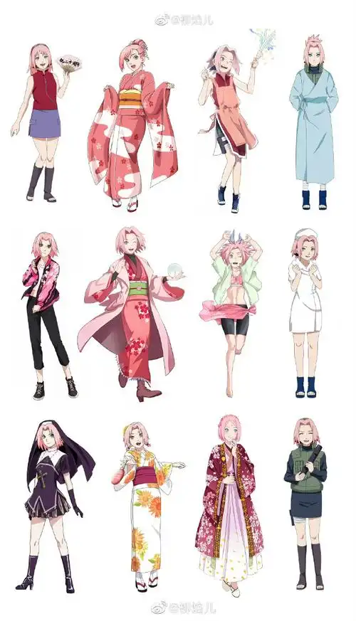 【2024年樱贺】春野樱官方q版图鉴 造型补充94  转评 揪三位每人32.