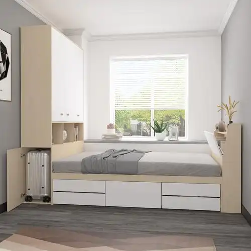 榻榻米床小户型现代简约储物床柜一体体高箱储物床板式床