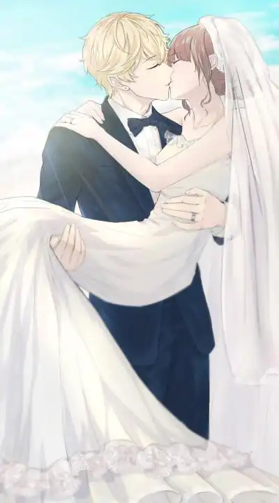 婚纱礼服嫁衣漫画情侣图