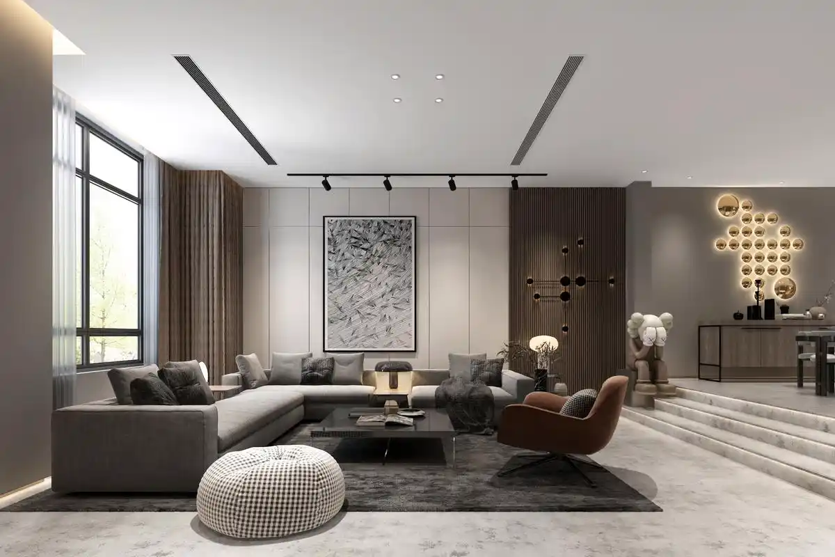 中海天鉴674平米现代轻奢风格别墅装修效果图