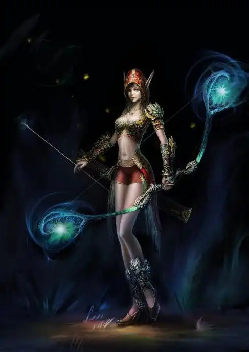 精灵女弓箭手-卡其雅