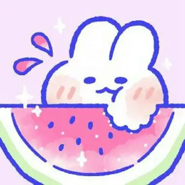 q版兔子萌图手绘头像,高清超萌的简约可爱简笔画兔子头像图片