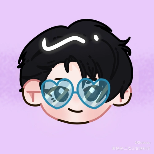 可爱眼镜_娘娘腔188男团群秀李程秀q版绘画作品