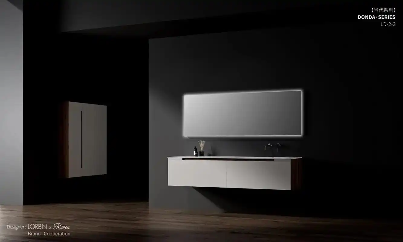 浴室艺术玻璃一体盆 绝美搭配