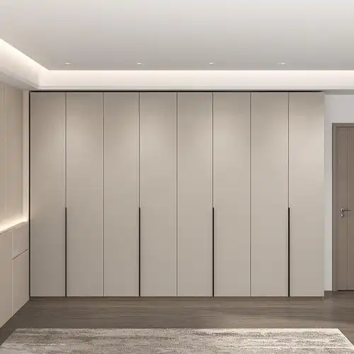 实木衣柜家用卧室现代简约意式极简高端小户型木质组装平开门衣橱