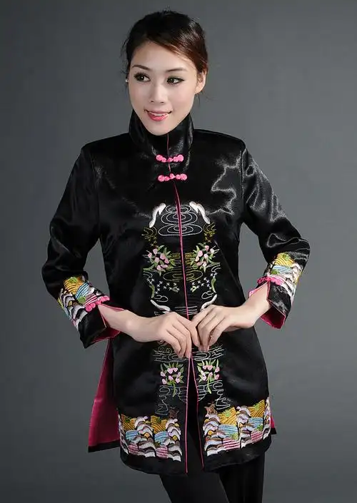 唐装女士秋装民族风上衣 中老年女式春秋唐