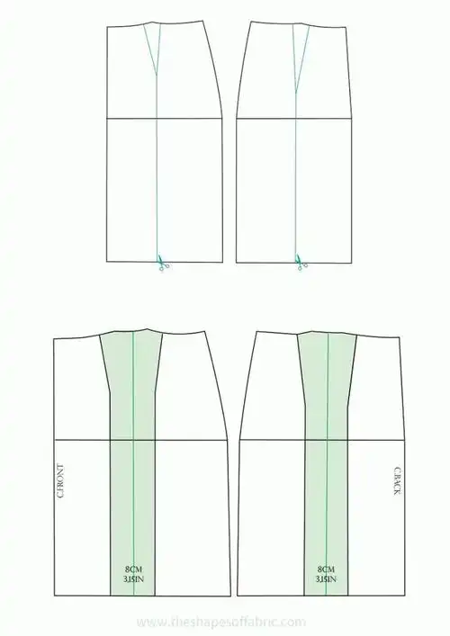 百褶裙百褶裙的画法可参考《百褶裙的制版方法,原来这么简单!》