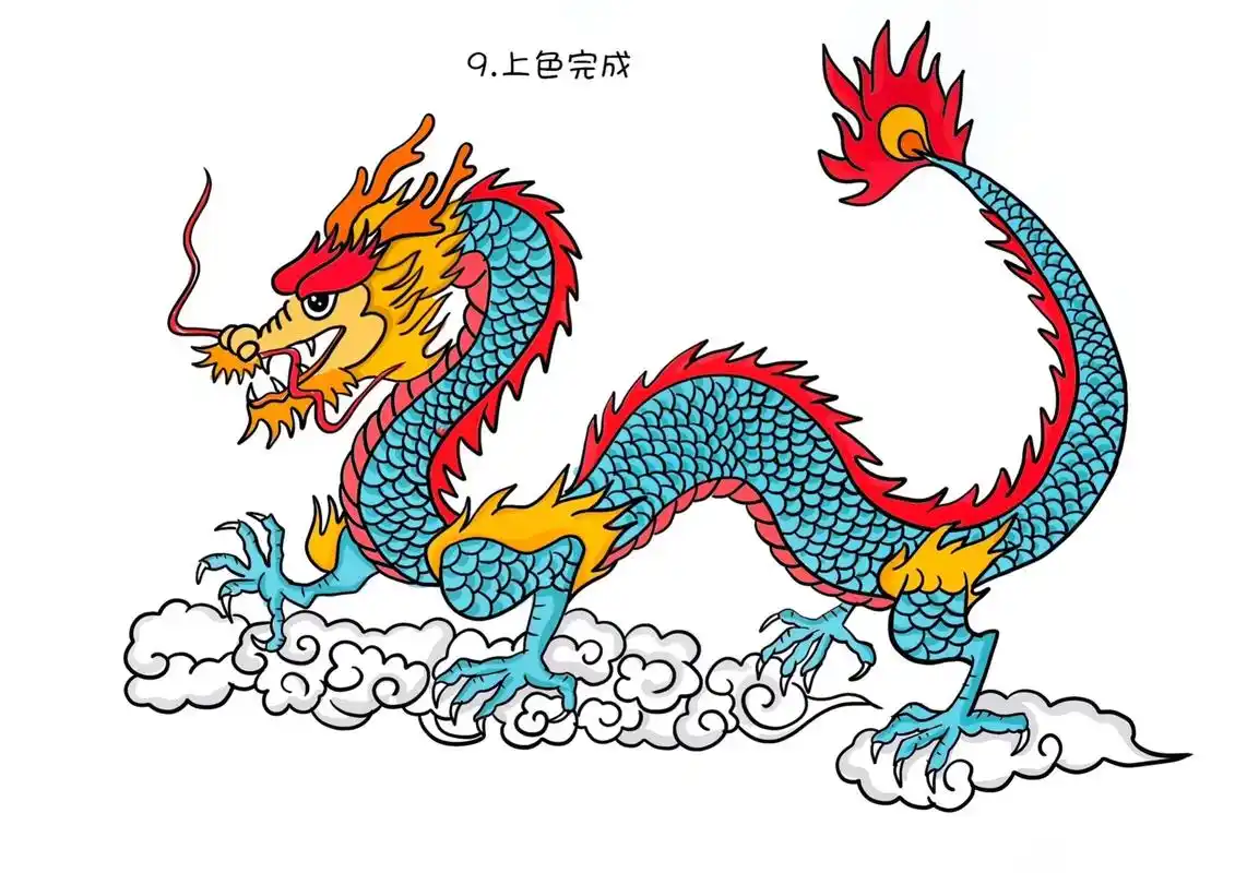 龙简笔画,龙年主题画.#创作灵感 #神龙简笔画 #龙简笔画  - 抖音