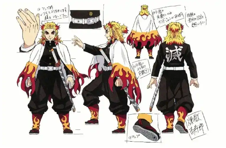 鬼灭之刃官方人设第一弹九柱篇