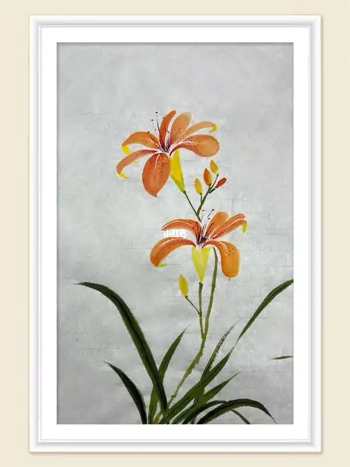 一分钟教你画萱草花你学废了吗