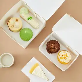 法式甜品打包盒切片蛋糕包装盒马卡龙千层慕斯盒子4寸蛋糕甜点盒