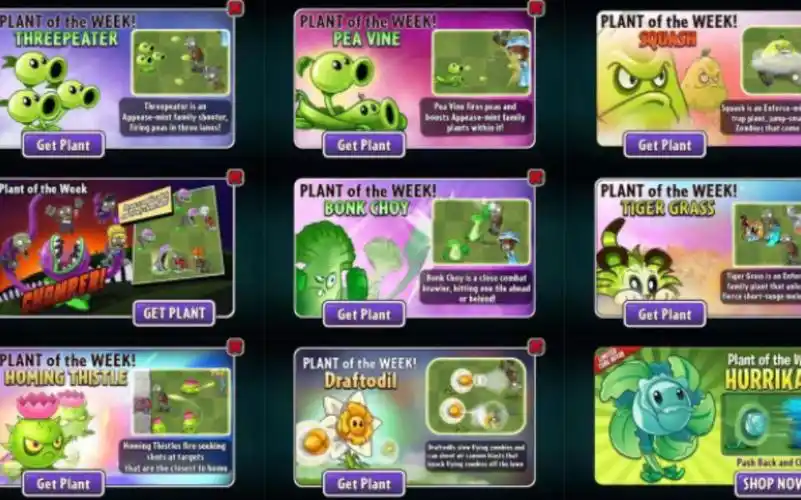 pvz2国际版全植物官方宣传图