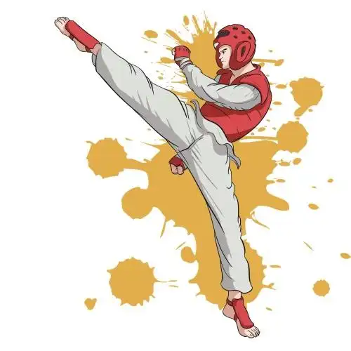 跆拳道训练 人物 跆拳道