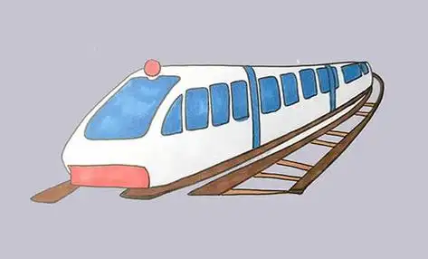 高铁简笔画画法步骤教程高速列车简笔画图片 画法国庆节主题简笔画