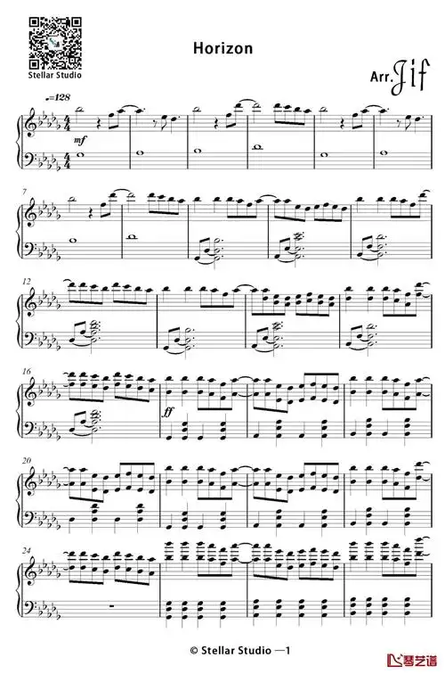 horizon钢琴谱-janji