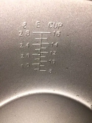 这个刻度是啥意思,电饭锅里的