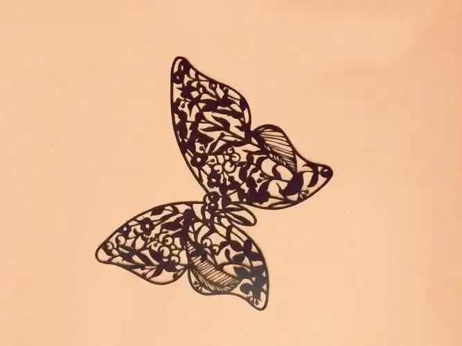 读书时候的纸刻画