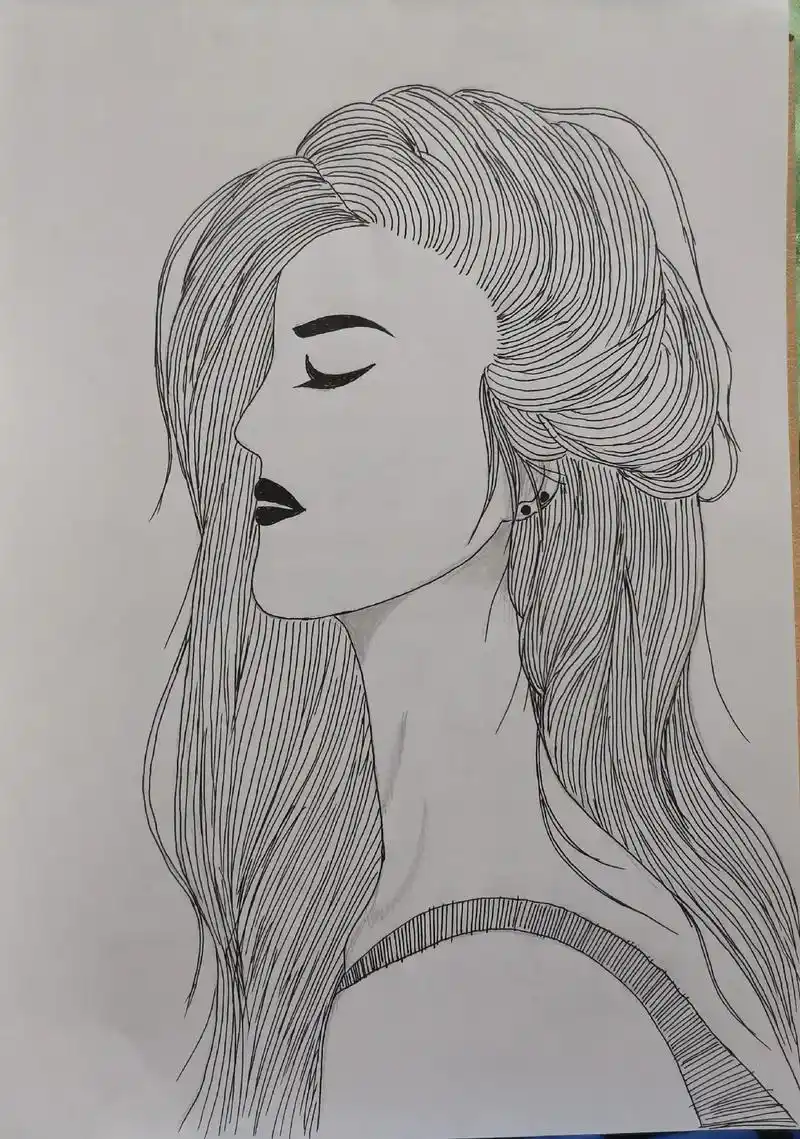 控笔线条素描简笔画练习