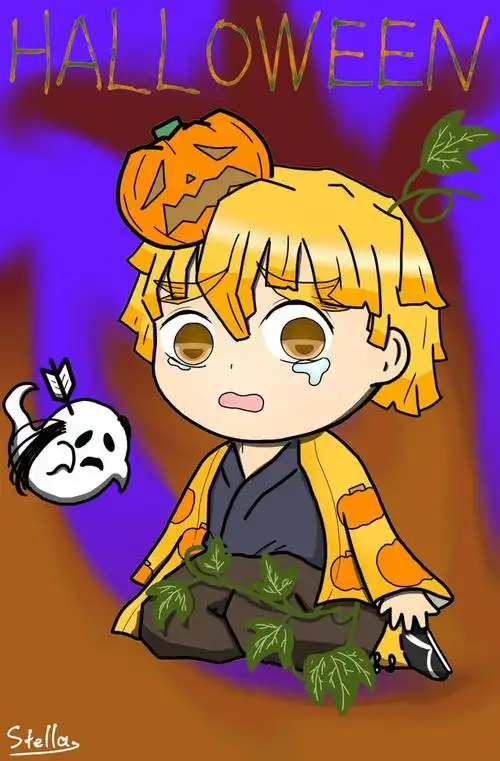 鬼灭之刃:q版我妻善逸头像 超可爱