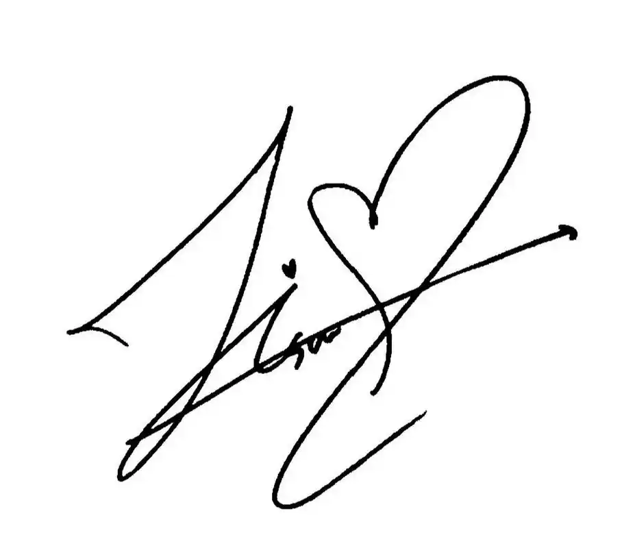 blackpink签名 可以自制小卡背用,需要自截就可以啦 p1.jisoo p2.